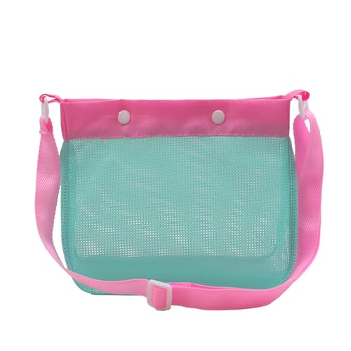 Asukohu Beach Toy Shell Bags Für Kinder Crossbody Bag Buntes Netzbeutel Für Muscheln Die Auflagerung Obst Gemüsespiel Accessoires Sammeln von Asukohu