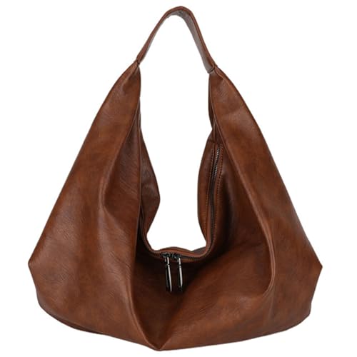 Asukohu Damen Knödeltasche, einfache Handtasche, passend zu Achseltasche, einfarbig, Einkaufen, große Kapazität, Schulter für Damen, einfache Handtasche, passend für Achselhöhle, braun, One Size Asukohu Damen Knödeltasche, einfache Handtasche, passend zu Achseltasche, einfarbig, Einkaufen, große Kapazität, Schulter für Damen, einfache Handtasche, passend für Achselhöhle, braun, One Size von Asukohu