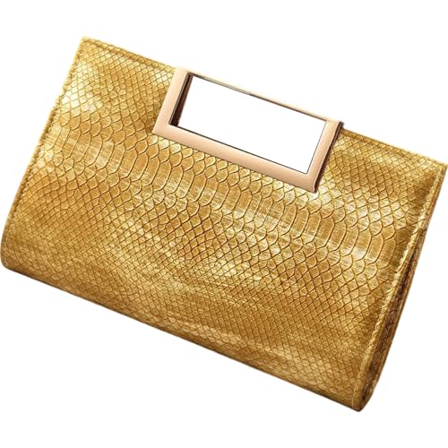 Asukohu Damentasche aus PU-Leder, Umhängetasche, Umschlag, Abendtasche, elegante Handtasche, Kette, Crossbody für Hochzeiten, Partys, Damen, Schulterkette, Riemen, Abendtasche, PU-Leder, Crossbody für von Asukohu