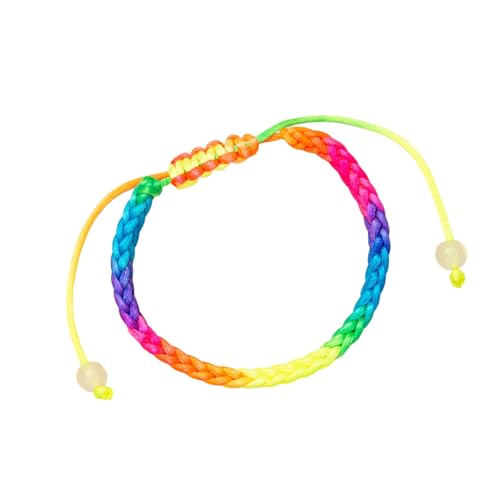 Asukohu Einstellbare Freundschaft Geflochtene Baumwolle Für Festivals Kulturelle Und Alltägliche Stilvolle Accessoires Für Männer Männer Buntes Seilarmband von Asukohu