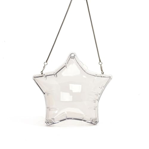 Asukohu Einzigartige Sternformabendbeutel PVC Kette Schulter Casual Crossbody Satchel Geldbörse Für Hochzeiten Und Partys Studentenumhängetasche von Asukohu