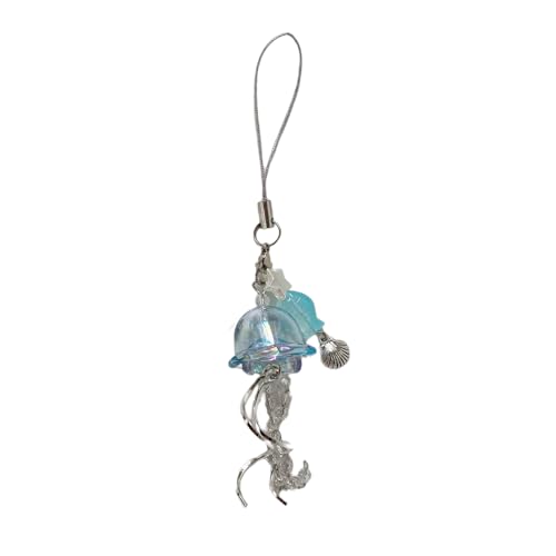 Asukohu Einzigartiges Jellyfish Handyzubehör Acryl Mobile Getriebe Telefonanhänger Zum Hinzufügen Eines Hauch Von Sea Charme Zu Ihren Outfits von Asukohu