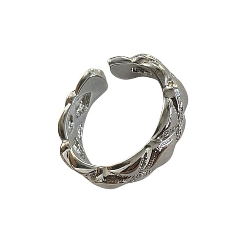 Asukohu Elegante Gold Und Silberstapelringe Für Frauen 14k Gold Mit Zirkonia Tragbar Für Alltägliche Verschleißminimalisten Frauenringe von Asukohu