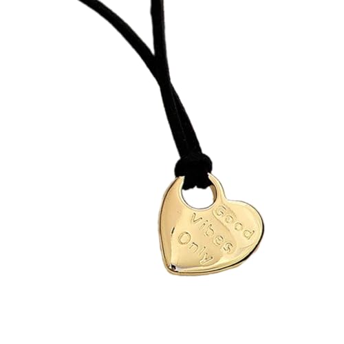 Asukohu Elegante Herz-Halskette, trendiger Anhänger, Schlüsselbein-Kette, Verzierung für Frauen und Mädchen, Section 2, Metall von Asukohu