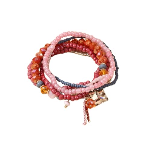 Asukohu Elegantes Glas Armband Multi Layer Elegant Statement Bracelets Modeschmuck Für Verschiedene Anlässe Geeignet von Asukohu