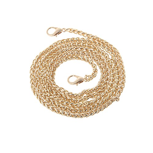 Asukohu Ersatzbetriebskettengurtgriff Schulterkreuzkörper Handtasche Metall 120 Cm Ersatzbeutel Kette Wallet Geldbörse Handtasche Gurte Leder Crossbody Handtaschen Gürtel Hobos Schulter von Asukohu