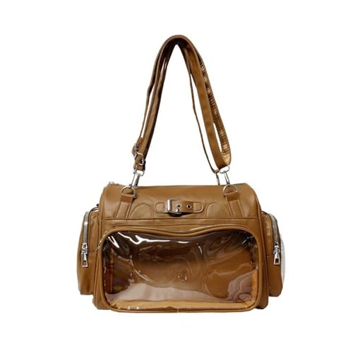 Asukohu Gelegenheitsstudent Crossbody Bag Mit Verstellbarem Riemen Geräumige Fachkompartimente Schule Rucksack PU Umhängetaschen Für Frauen Unisex Freizeitpendler Umhängetasche von Asukohu