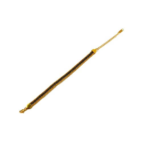 Asukohu Goldfarbe Gewebte Kristallkristall Zirkonias Armband Für Frauen Und Männer Vergoldetem Edelstahlschmuckzubehör Buntes Zirkoniasarmband Aus Edelstahl von Asukohu