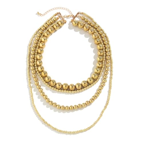 Asukohu Halskette mit Herz-Anhänger für Damen, Vintage-Perlen, Schlüsselbein-Ketten, Schmuck, A, Imitationsperle von Asukohu