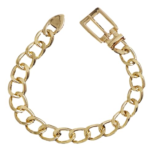 Asukohu Handgefertigte Gotische Schuhdekoration Stylish Cuban Link Knöchelkette Accessoire Für Modische Frauen Fußzubehör Kubanische Verbindung Schuhkette von Asukohu
