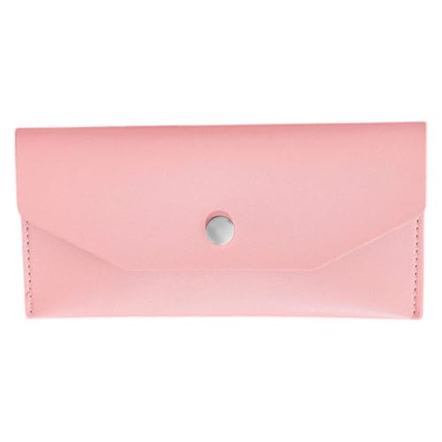 Asukohu Leder-Geldumschlag, PU-Visitenkarten-Geldbörse, großes Fassungsvermögen, Bargeld-Organizer, Etui für Budgetierung, Rechnung, 17,5 x 9,4 cm, multifunktionaler Karten-Organizer, B von Asukohu