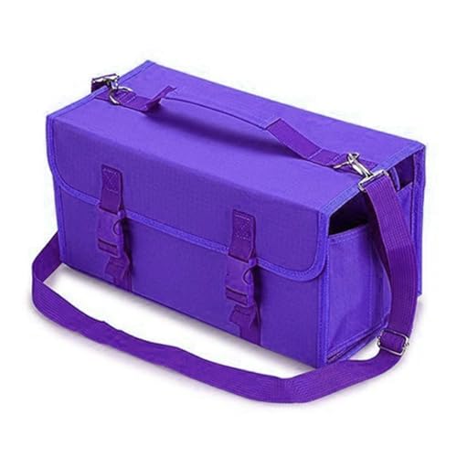 Asukohu Marker-Organizer mit 120 Markern, mehrschichtige Reisemarker-Aufbewahrungstasche, Marker-Halter mit Schultergurt, Farbmarker-Organizer, a von Asukohu