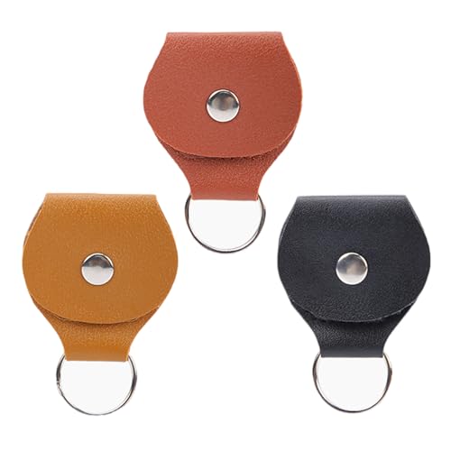 Asukohu Mehrzweck-Gitarrenplektrum-Tasche, Plektrum-Organizer, Plektrum-Aufbewahrungstasche, schützende Plektrum-Tasche für Plektrumetui aus Leder von Asukohu