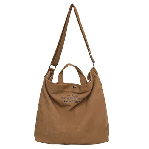 Asukohu Mehrzweck-Umhängetasche aus Segeltuch im japanischen Retro-Design für Erwachsene und Teenager, große Kapazität, Umhängetasche, Büchertasche, Retro, Crossbody-Tasche, braun, One Size Asukohu Mehrzweck-Umhängetasche aus Segeltuch im japanischen Retro-Design für Erwachsene und Teenager, große Kapazität, Umhängetasche, Büchertasche, Retro, Crossbody-Tasche, braun, One Size von Asukohu
