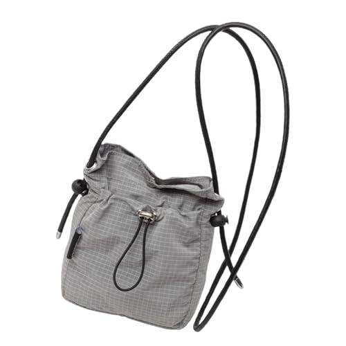 Asukohu Moderne Canvas-Handyhalterung, einzelne Umhängetasche, Kordelzug, Eimertasche, Umhängetasche, ideal für alltägliche Aktivitäten, modische Umhängetasche, grau, One Size Asukohu Moderne Canvas-Handyhalterung, einzelne Umhängetasche, Kordelzug, Eimertasche, Umhängetasche, ideal für alltägliche Aktivitäten, modische Umhängetasche, grau, One Size von Asukohu
