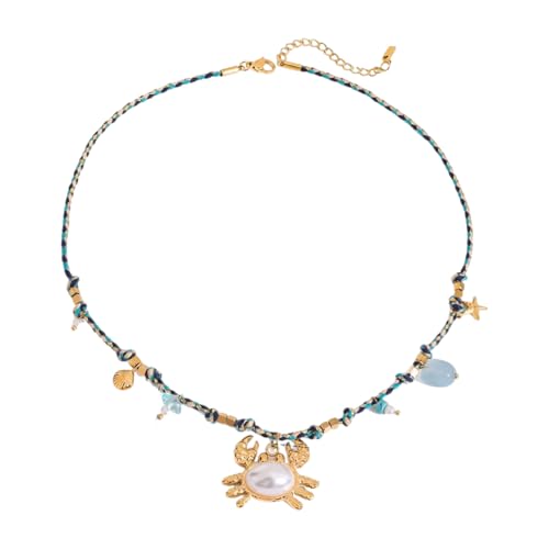 Asukohu Modeschmuck aus Edelstahl, Krebse, Halskette, Ohrringe, tragbar, wasserdicht, für Damen, für den täglichen Gebrauch, modischer Anhänger, Einheitsgröße, Wie beschrieben, Wie beschrieben von Asukohu