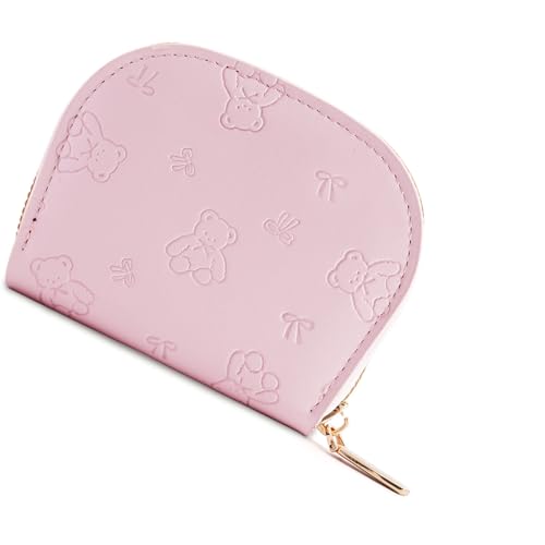 Asukohu Modische Geldbörse aus PU-Leder mit Kartenfächern, Reißverschluss, kompaktes Reisefach für Kleingeld, für den Außenbereich, kompakter Kartenhalter zum Einkaufen, C, Mass Beauty von Asukohu