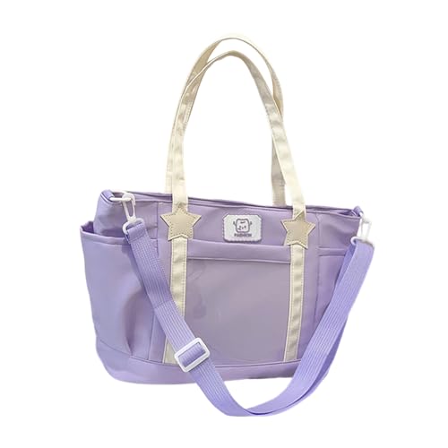 Asukohu Modische Nylon-Umhängetasche für verschiedene Anlässe, leichte und geräumige Crossbody-Tasche für den praktischen täglichen Gebrauch, Pendler, Schultertasche, Reisen, violett, One Size Asukohu Modische Nylon-Umhängetasche für verschiedene Anlässe, leichte und geräumige Crossbody-Tasche für den praktischen täglichen Gebrauch, Pendler, Schultertasche, Reisen, violett, One Size von Asukohu