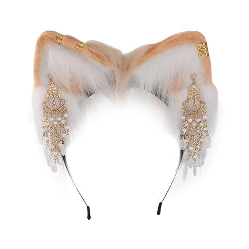 Asukohu Ohr-Haarreif für Frauen mit Quasten, Plüsch-Haarband, LolitaStyle, Cosplay, Stirnband, Party-Kostüm, Rollenspiel-Kopfschmuck Asukohu Ohr-Haarreif für Frauen mit Quasten, Plüsch-Haarband, LolitaStyle, Cosplay, Stirnband, Party-Kostüm, Rollenspiel-Kopfschmuck von Asukohu