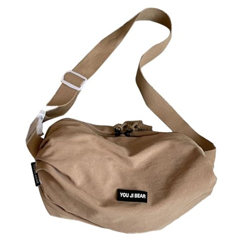 Asukohu Praktische Schultertasche aus Stoff für Damen und Herren, lässig, Outdoor-Aktivitäten, Unisex, Umhängetasche, Brusttasche, für den täglichen Gebrauch, khaki, One Size Asukohu Praktische Schultertasche aus Stoff für Damen und Herren, lässig, Outdoor-Aktivitäten, Unisex, Umhängetasche, Brusttasche, für den täglichen Gebrauch, khaki, One Size von Asukohu