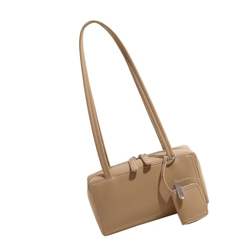 Asukohu Schultertasche, Handtasche, unter dem Arm, süße Clutches Geldbörse mit Reißverschluss, Satteltasche, Schultertaschen für Damen, Clutch, Geldbörse mit Reißverschluss, aprikose, One Size von Asukohu