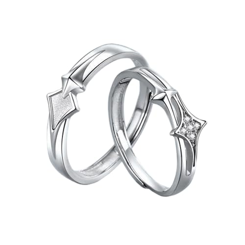 Asukohu Stilvolle Paarringe mit Stern-Design, symbolisieren ewige Liebe und Begleitung, tragbar für besondere Anlässe, Paarringe Asukohu Stilvolle Paarringe mit Stern-Design, symbolisieren ewige Liebe und Begleitung, tragbar für besondere Anlässe, Paarringe von Asukohu