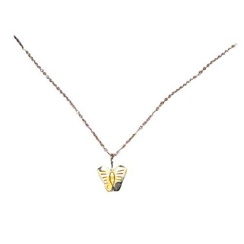 Asukohu Stilvolle Schmetterling Chokers Halskette Leichte Zierleisten Verstellbare Schlüsselbeutelkettenschmuck Für Tägliche Tragen Silber Schmetterling Halskette Für Frauen von Asukohu