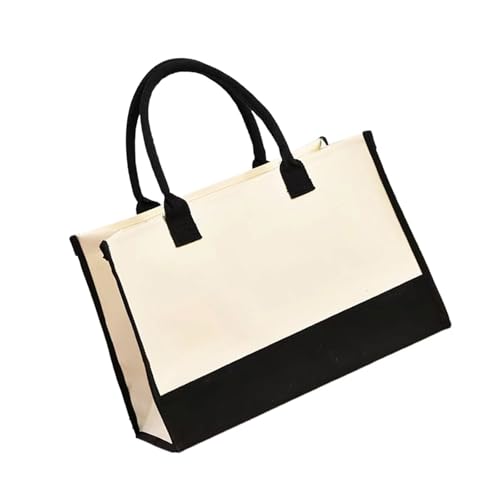 Asukohu Strandtasche für Damen, wasserabweisend, Tragegriff oben, modische Handtasche, passend zum Einkaufen, Pendeln, Damen, wasserabweisend, Handtasche, passend für Strand, Mode, Einkaufen, Canvas von Asukohu