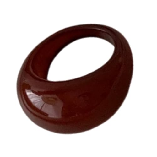 Asukohu Stylish Harz Gebogen Geformte Ringe Komfort Passt Breite Oberflächen Fingerschmuck Stapelstapeler Ringe Party Dress Accessoire Personalisiertes Harzschmuck Geschenk von Asukohu