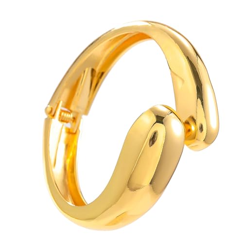 Asukohu Stylish Water Drop Form Offenes Manschettenarmband Bequemer Kämpfer Accessoires Mode Armbandankleidung Für Alltägliche Kleidung Leichtgewichtiger Leichtmetallangeln von Asukohu