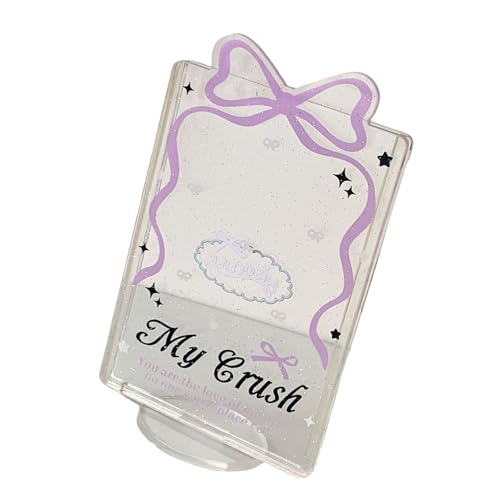 Asukohu Transparenter Kartenhalter mit Halterung zum Organisieren und Schützen Ihrer Karten, transparentes Kartenfach, Kartenhüllen, modischer Kartenschutz, a von Asukohu