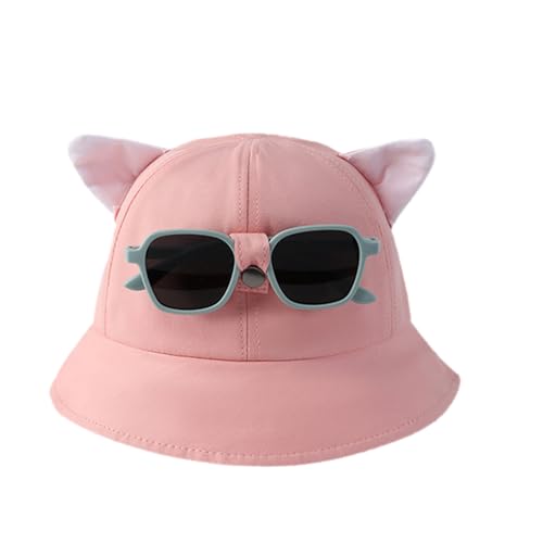 Asukohu Unisex Sonnenbrille Eimer Kappen 1-5T Kids Fisherman Niedliche Katzenohren Die Sonnenhut Mit Gummiburten Für Den Entwerfen von Asukohu
