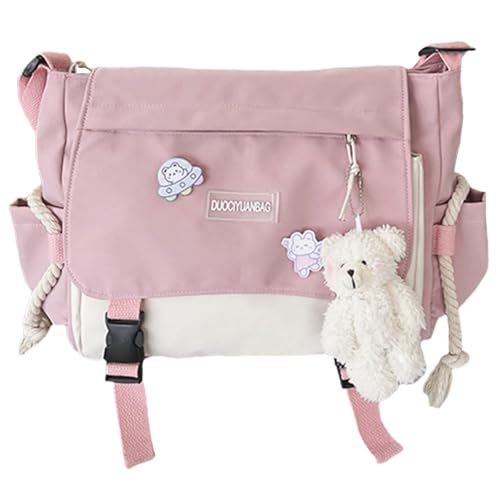 Asukohu Unisex Umhängetasche aus Nylon, für Arbeit oder Freizeit, Alltag, modische Unisex-Geldbörse, Umhängetasche, Schwarz, a, One Size Asukohu Unisex Umhängetasche aus Nylon, für Arbeit oder Freizeit, Alltag, modische Unisex-Geldbörse, Umhängetasche, Schwarz, a, One Size von Asukohu