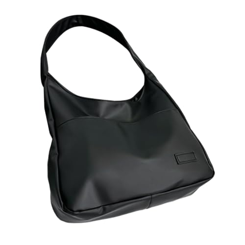Asukohu Vintage-Handtasche für Damen, große Kapazität, lässige Unterarmtasche, vielseitige PU-Umhängetasche, geeignet für verschiedene Anlässe, PU-Leder, Schwarz , One Size Asukohu Vintage-Handtasche für Damen, große Kapazität, lässige Unterarmtasche, vielseitige PU-Umhängetasche, geeignet für verschiedene Anlässe, PU-Leder, Schwarz , One Size von Asukohu