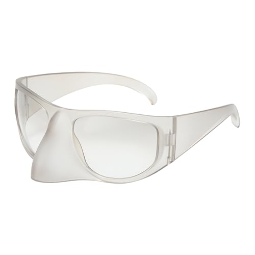 Asukohu Y2k Futuristische Sonnenbrille für Erwachsene, Unisex, Karneval, Nachtclub, Fotografieren, Subkultur, Sonnenschutz, Zubehör, lustig, personalisierbar, Partygeschenk Asukohu Y2k Futuristische Sonnenbrille für Erwachsene, Unisex, Karneval, Nachtclub, Fotografieren, Subkultur, Sonnenschutz, Zubehör, lustig, personalisierbar, Partygeschenk von Asukohu