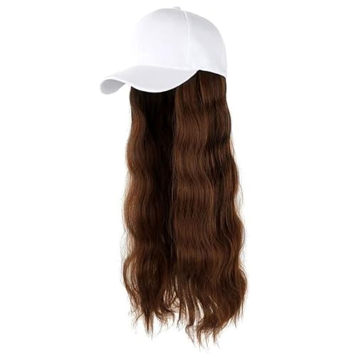 Atmungsaktive Baseballkappen Mit Lockigen Perücken Synthetischer Haarteilhut Bequeme Kopfbekleidung Für Frauen Alltags Haarstyling Hitzebeständige Synthetische Faserperücken von Asukohu
