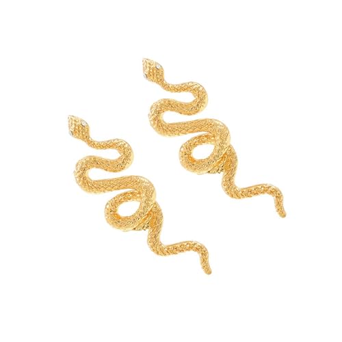 Charakteristische Schlangenohrringe Punk Styles Legierung Textur Täglicher Kleidung Statement Schmuck Für Party Täglich Unisex Schlangenohrohrschstene von Asukohu