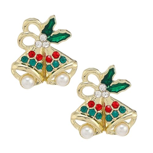 Charm-Ohrringe, Ohrstecker mit Weihnachtsmotiv-Anhänger, Ferien-Legierung, Textur, Geschenk für Stile-Enthusiasten, bequeme Ohrstecker, Einheitsgröße, Wie beschrieben, Wie beschrieben von Asukohu