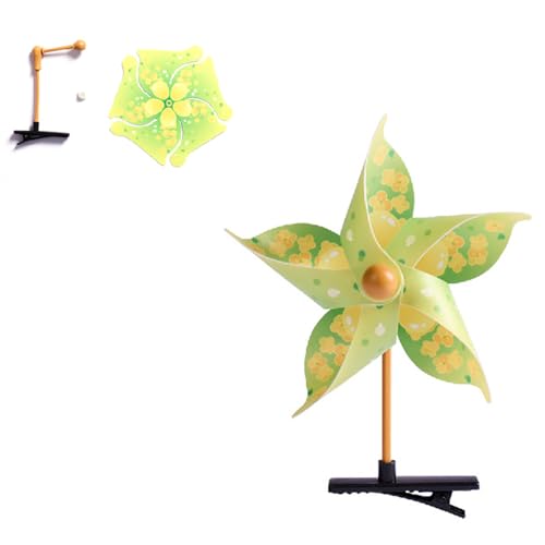 Crafting Windmühlen-Haarspange, einfach zu montieren, kreative Haarnadel, Legierung, Haarteile, modisches Haar-Zubehör von Asukohu