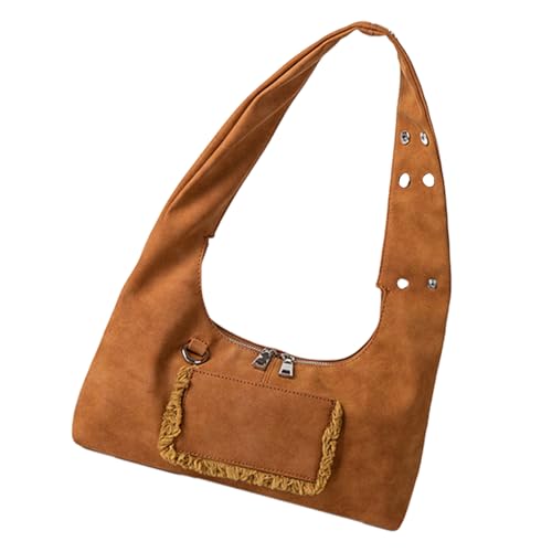 Damen Achseltasche Herbst Winter Umhängetasche Retro Styles Trend Handtasche All-Matching Achsel-Einkaufs-Dating Frauen Schulter Retro Styles Achsel Handtasche All-Matching Achsel-Handtasche, braun von Asukohu