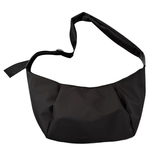 Damen-Schultertasche mit großem Fassungsvermögen, Nylon, für Reisen und Schule, lässig, Sport, Crossbody-Taschen, stilvolle Damen-Handtasche, Schwarz , One Size Damen-Schultertasche mit großem Fassungsvermögen, Nylon, für Reisen und Schule, lässig, Sport, Crossbody-Taschen, stilvolle Damen-Handtasche, Schwarz , One Size von Asukohu