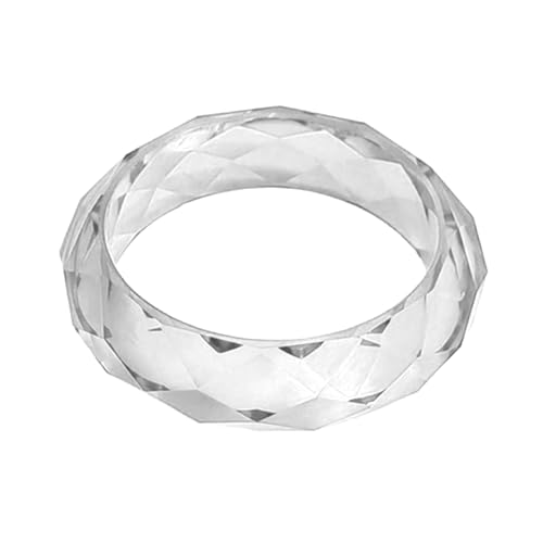 Einzigartige, facettierte Kristalle, Kunstharz, funkelnd, lichtbrechend, elegantes Schmuck-Accessoire für trendige Frauen, für den täglichen Gebrauch, einzigartig, asymmetrisch, Hochzeit von Asukohu