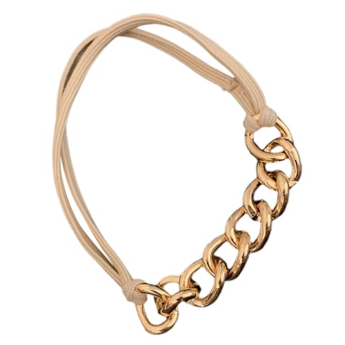 Elastische Goldene Haarbänder Stilvolle Metal Hair Scrunchie Mode Hair Accessoires Für Alltägliche Kleidung Und Besonderes Event von Asukohu
