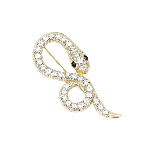 Elegante Brosche Für Frauen Mit Strasssteinen Detailliertes Statement Broschen Legierungstextur Perfekt Für Kleider Und Anzüge von Asukohu