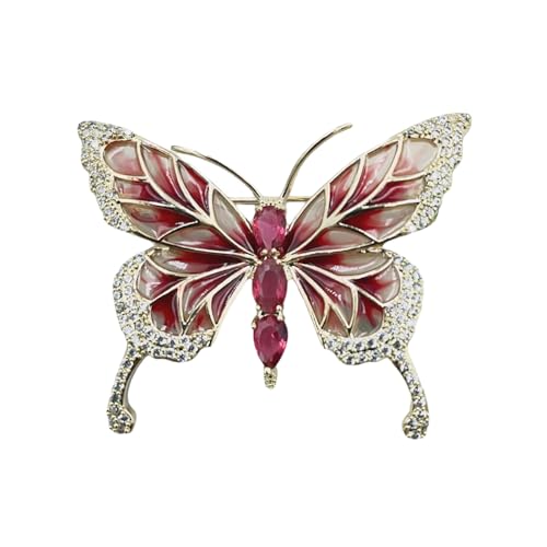 Eleganter Schmetterlingsanlagen Pin Sturdy Legierung Basis Mit Stilvollem Vielseitigem Accessoire Für Bekleidungssäcke Hats Ornament Elegante Legierungsbrosche Brosche von Asukohu