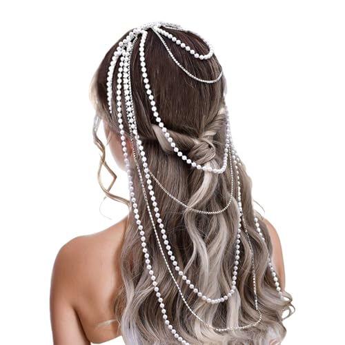 Elegantes Party Haarband Set Damen Stilvolle Stirnbänder Einzigartiger Pony Haarschmuck Für Trendige Mädchen Hochzeit Bankette Haarteil von Asukohu