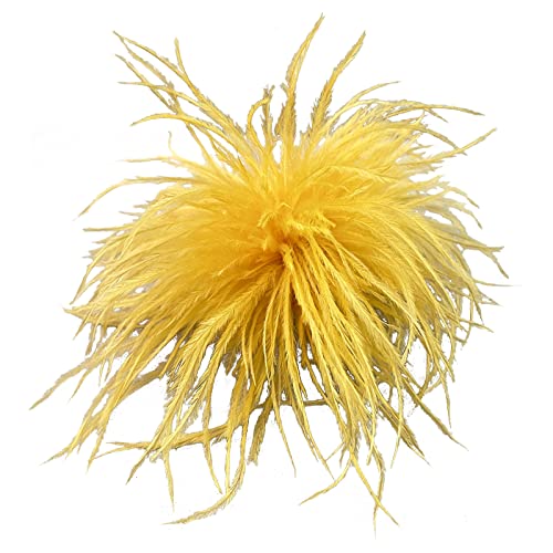 Federbroschen Federn Corsagen Stoffdekorationen Strauß Federmaterial Broschen Stifte Reversstifte Für Frau Männer Corsage Pin von Asukohu