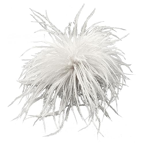 Federbroschen Federn Corsagen Stoffdekorationen Strauß Federmaterial Broschen Stifte Reversstifte Für Frau Männer Corsage Pin von Asukohu