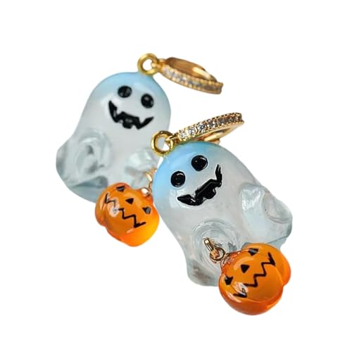 Festival Halloween Kürbis Specter Ohrring Blickfang Ohrschmuck Thema Versammlung Ohrringe Legierung Textur für Themenveranstaltungen Alltag Mode Ohrringe von Asukohu