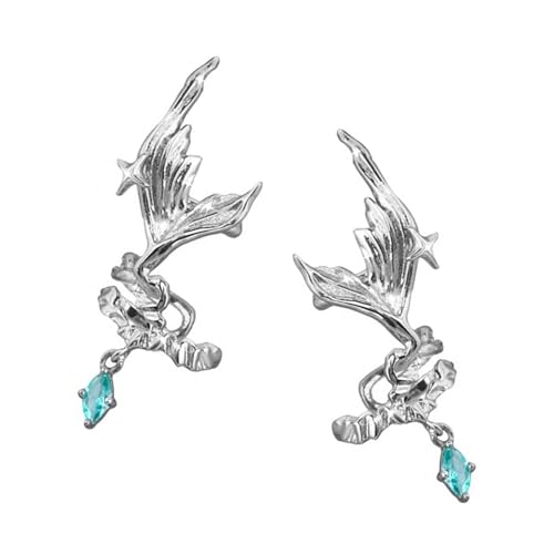 Geschlechtsneutraler Fischschwanz-Ohrclip ohne Piercing, leichte Kupfer-Ohrmanschette, Zubehör für Männer und Frauen, einzigartiger Fischschwanzschmuck, Unisex Geschlechtsneutraler Fischschwanz-Ohrclip ohne Piercing, leichte Kupfer-Ohrmanschette, Zubehör für Männer und Frauen, einzigartiger Fischschwanzschmuck, Unisex von Asukohu